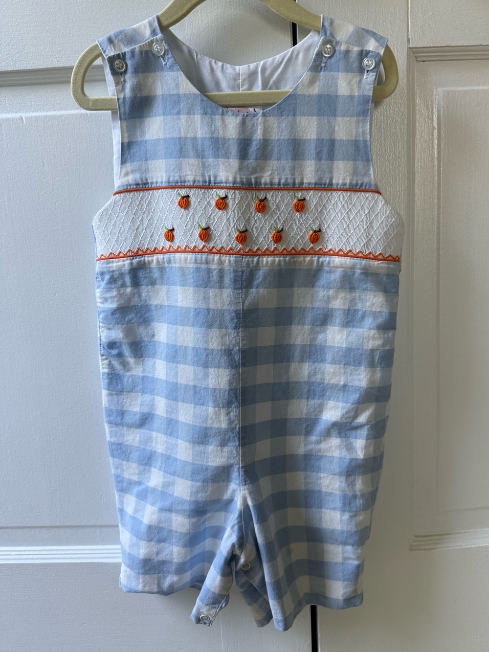 The Smocking Place - Pumpkin Romper - size 3T